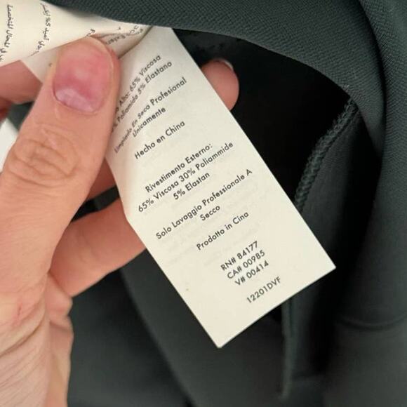 DIANE VON FURSTENBERG Green Capreena Hunter Long Sleeve Mini Dress Size 00 - Picture 4 of 8